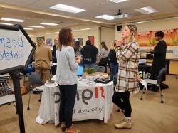 Students at Hearing Aid Health Fair