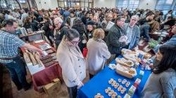 Crowd tries samples at more than a dozen stations at the March 19 food entrepreneurs event.