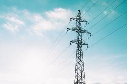 Power lines against the sky