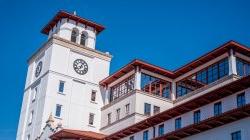 University hall clock tower