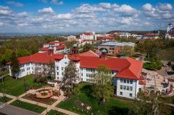 Aerial photo of campus