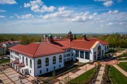 Aerial view of Cole Hall