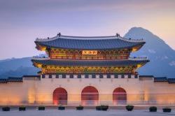 Photo of Gyeongbokgung Palace At Sunset In Seoul, South Korea