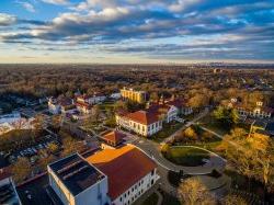 Aerial photo of campus