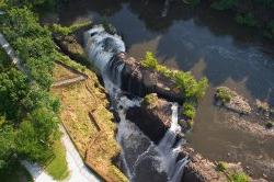 Aerial shot of Passaic River Institute.